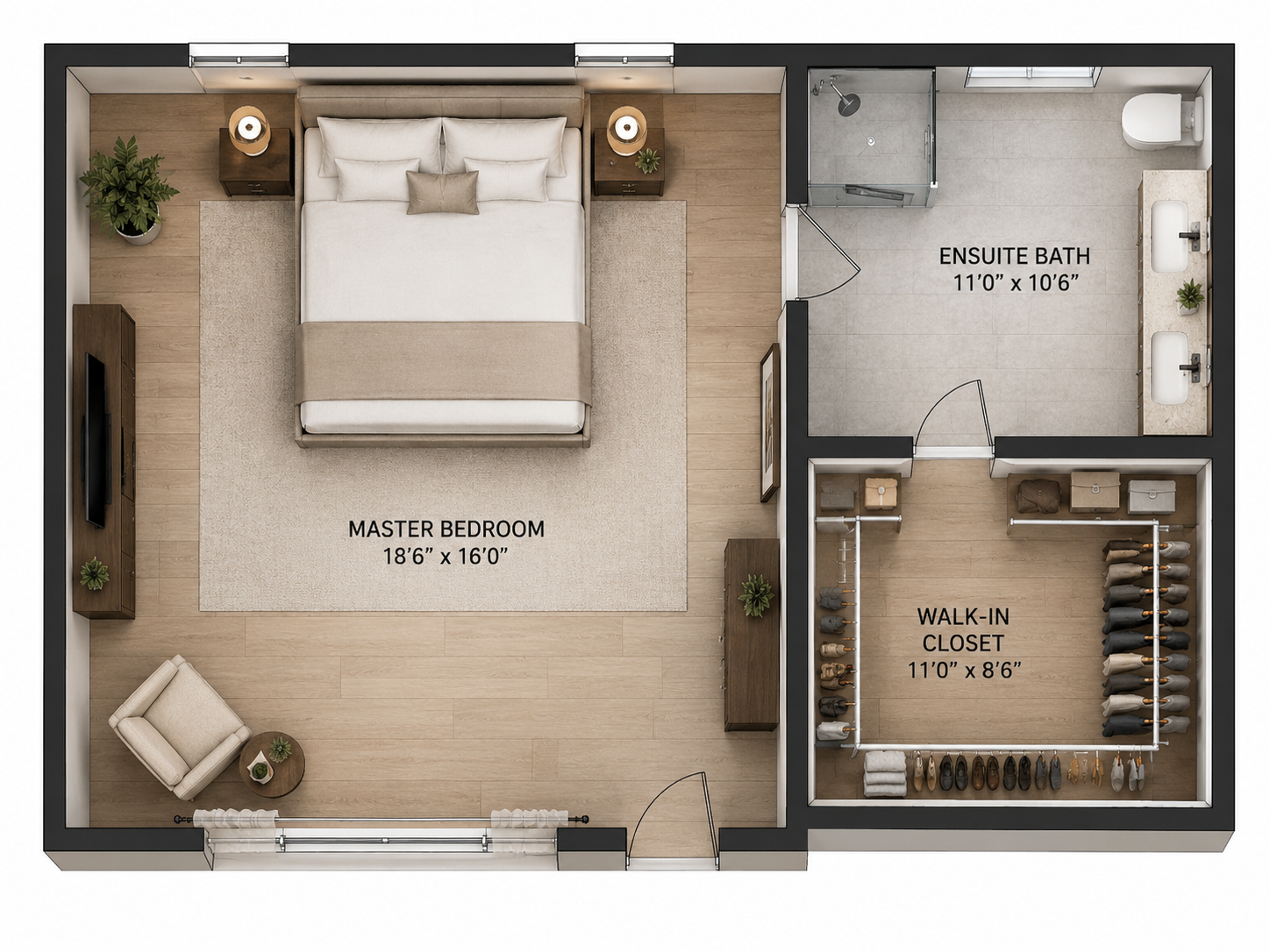 Master Bedroom Layout