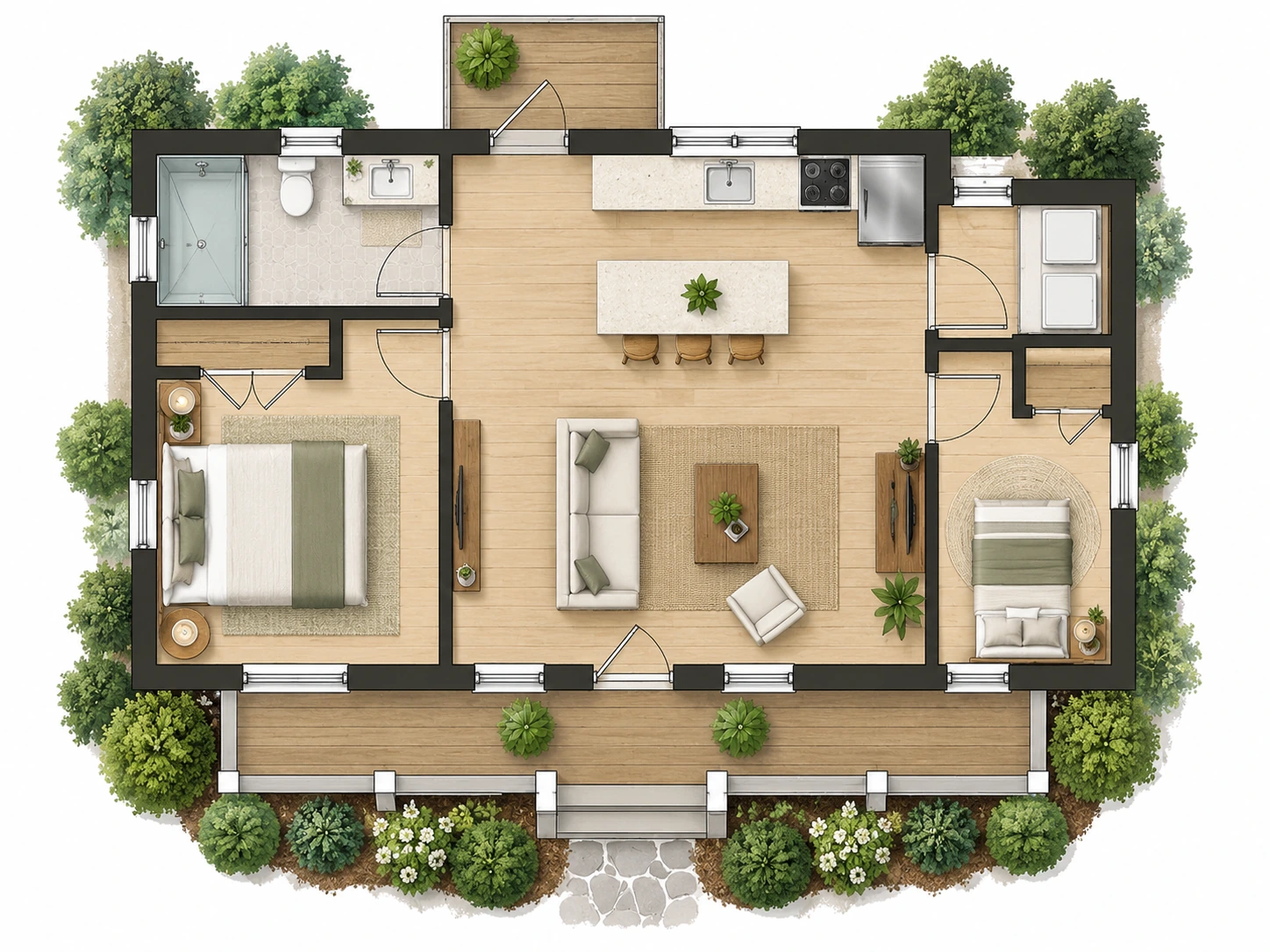 Small cottage house plan