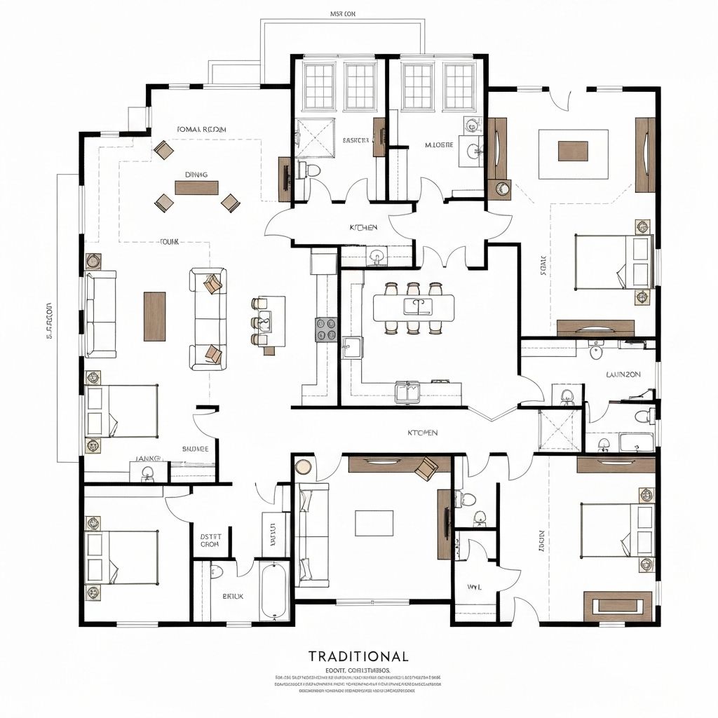 Traditional Floor Plan Layout