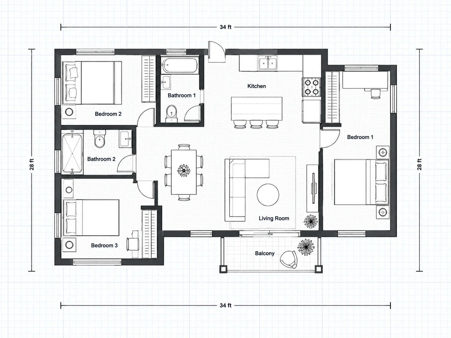 Apartment floor plan