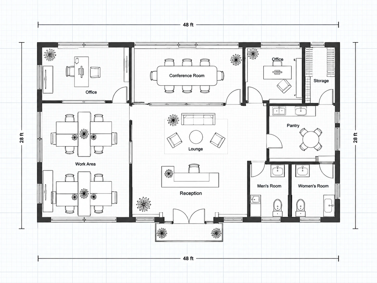 Office floor plan