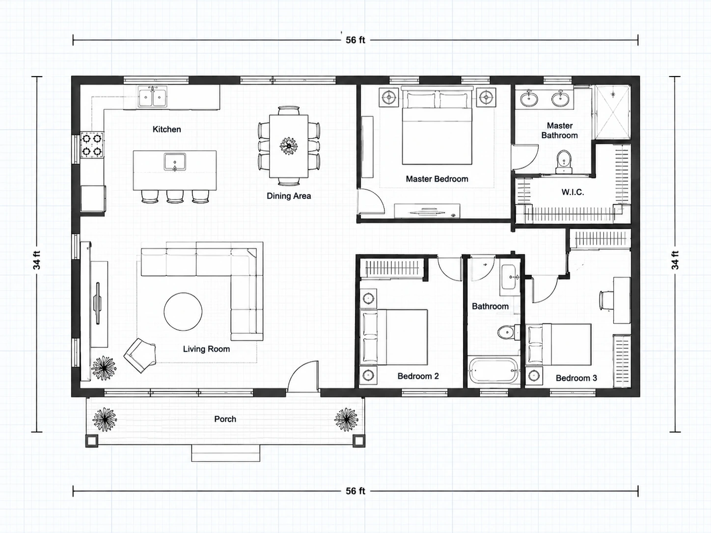 Open floor plan
