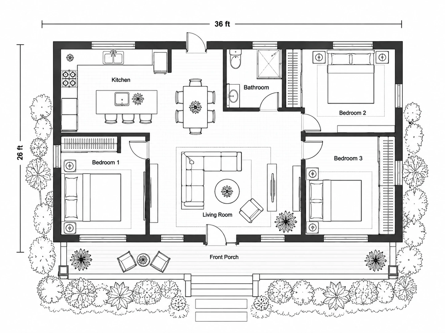 Small house floor plan