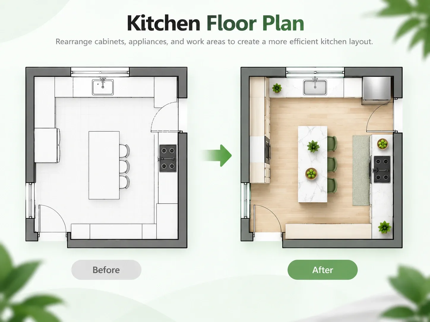 Edited kitchen floor plan