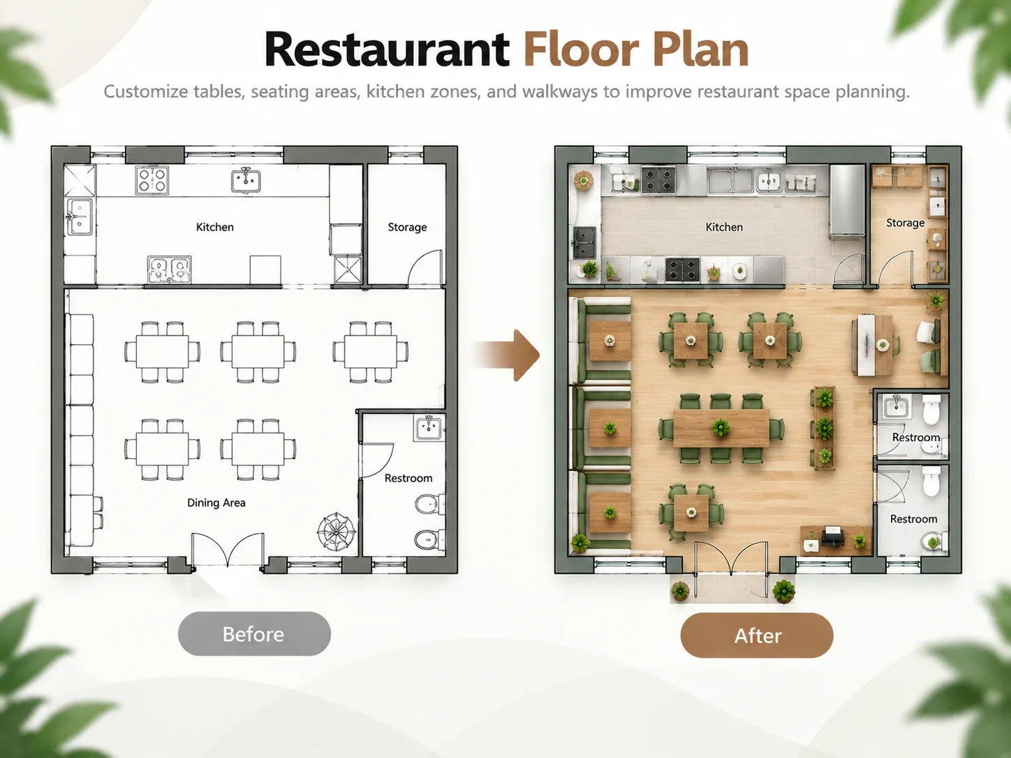 Edited restaurant floor plan