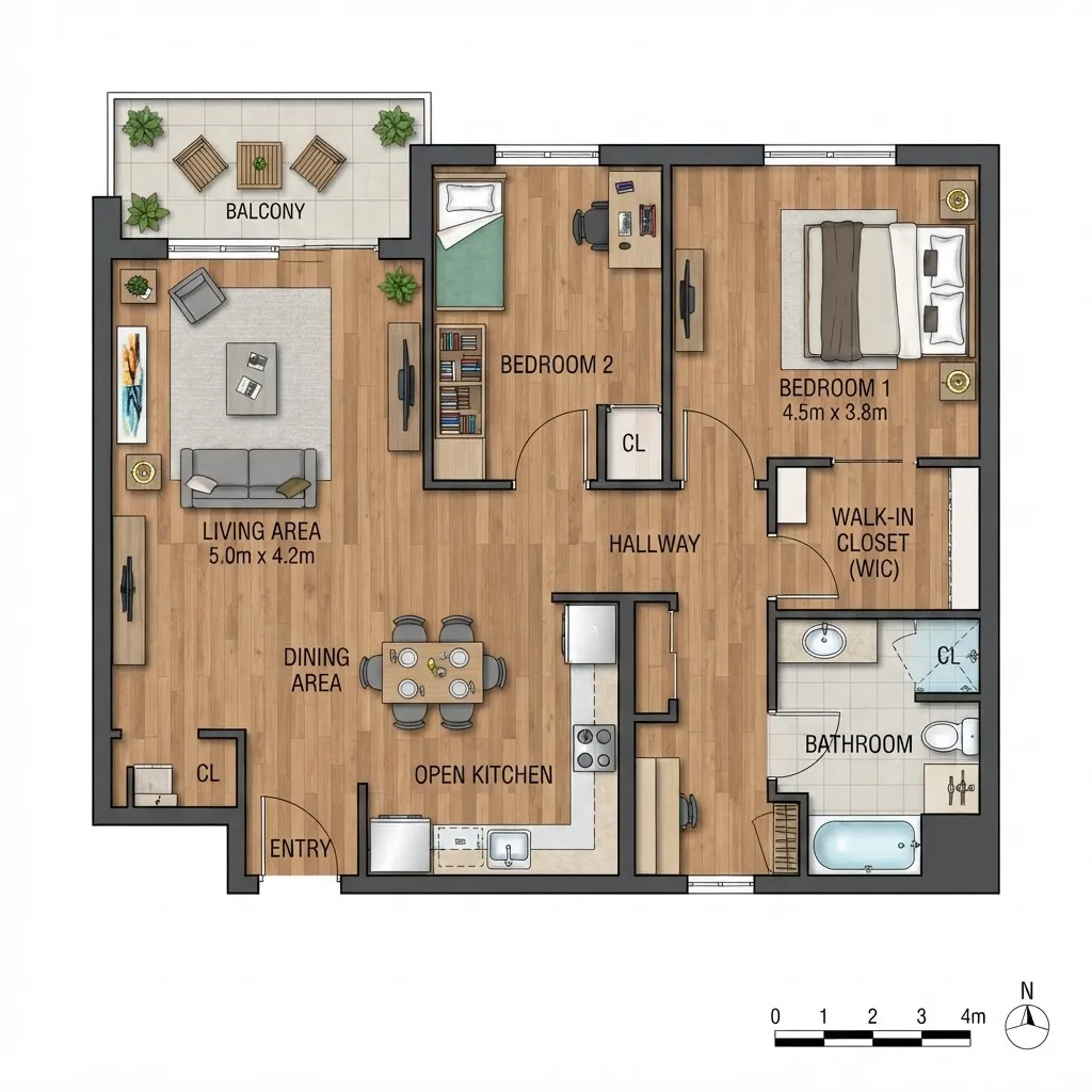 Two-Bedroom Apartment