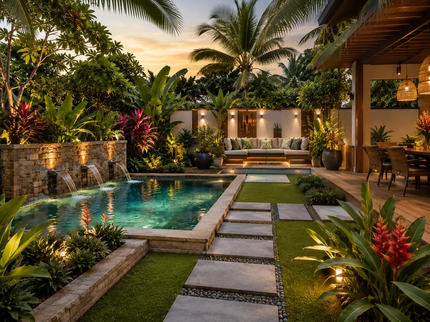 Tropical landscape design
