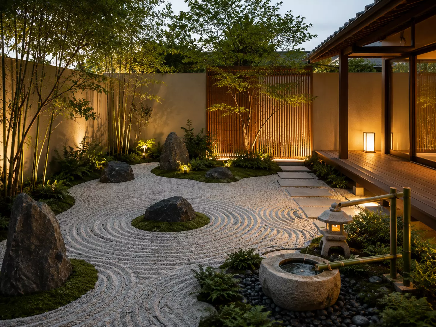 Zen garden landscape design