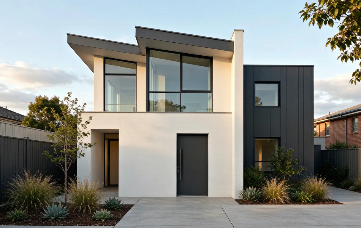 Modern single-family house exterior design