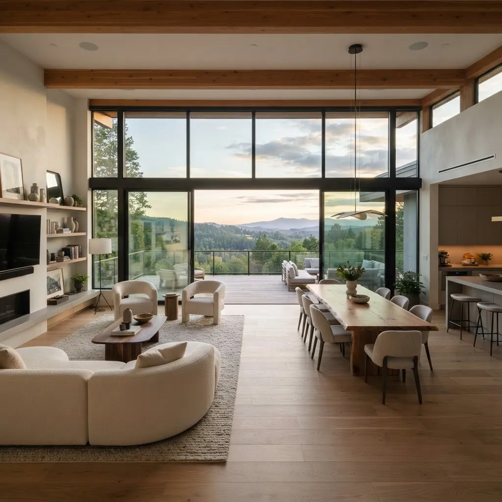 Modern epoxy flooring design for a contemporary space