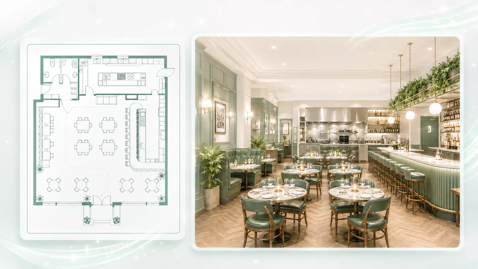 AI Restaurant Floor Plan