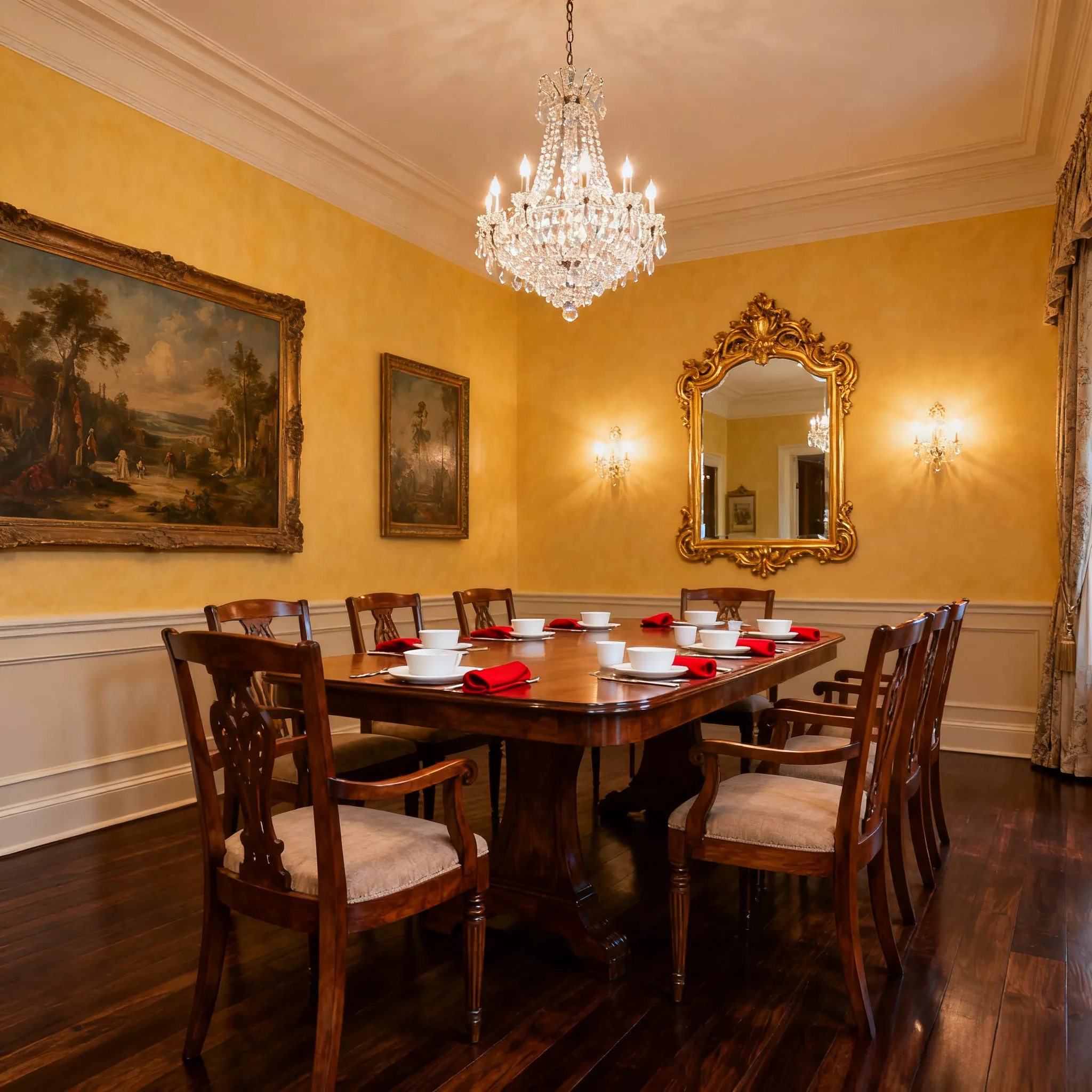 Elegant Staged Dining Room