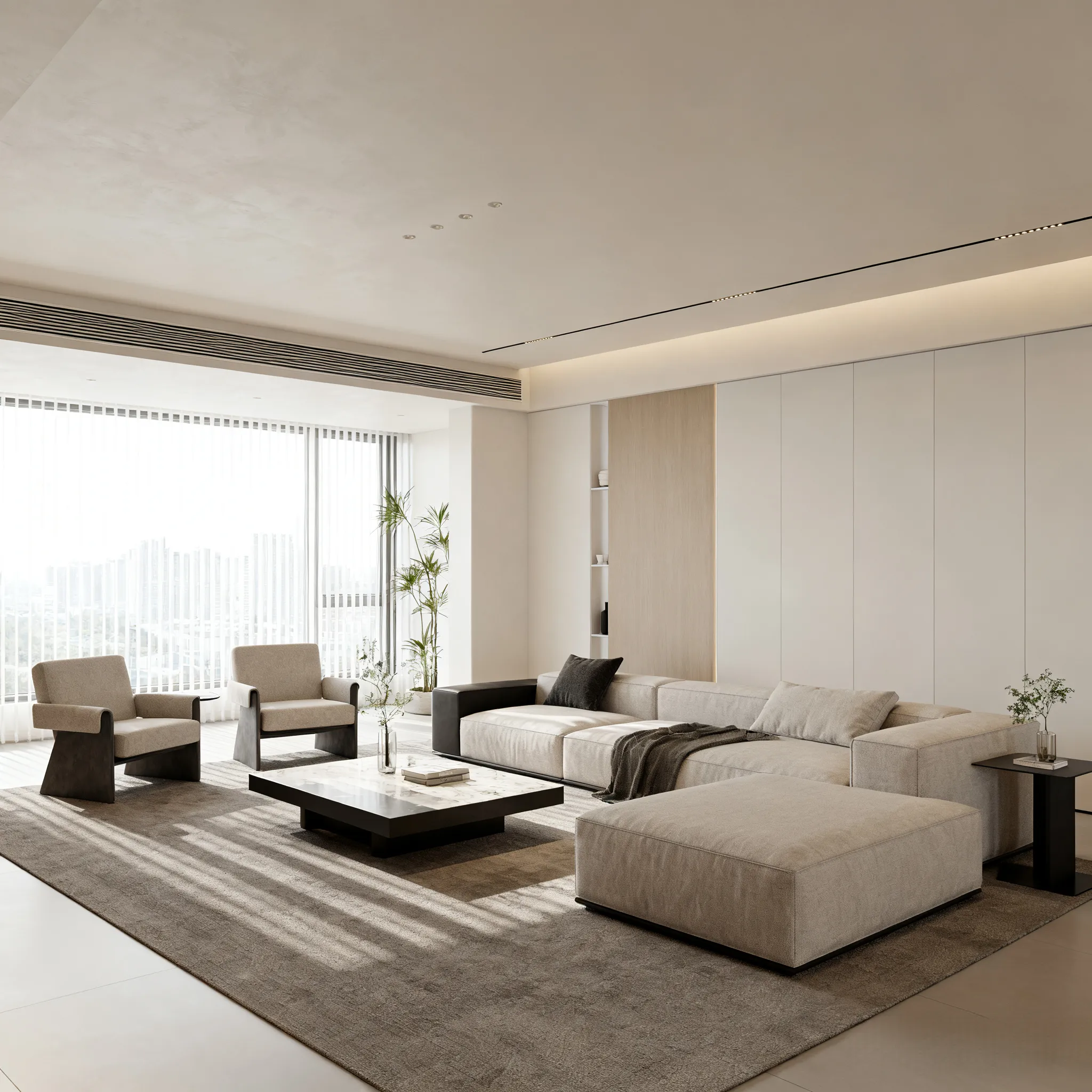 Modern Staged Living Room